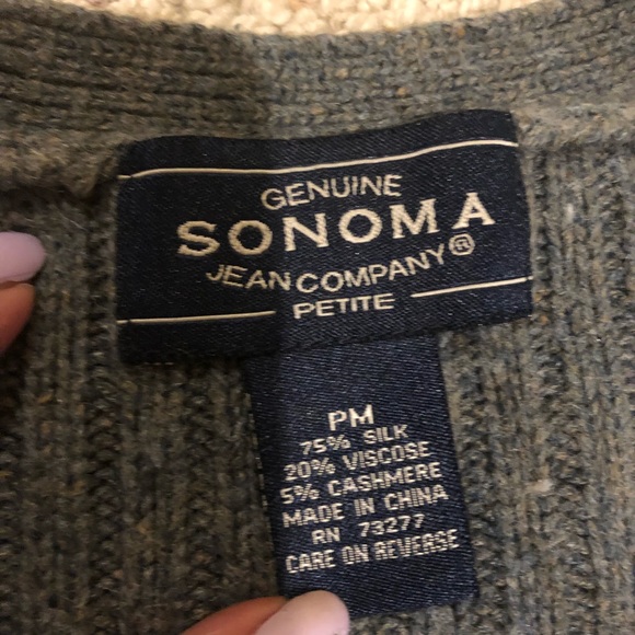 Green cardigan size PM - Picture 4 of 4